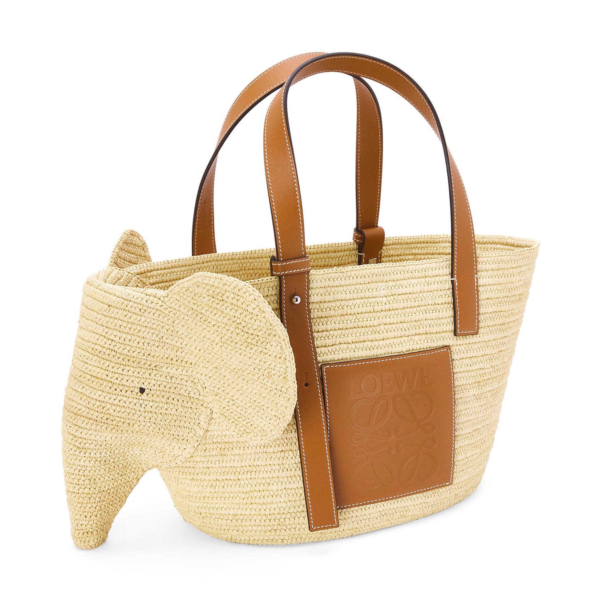 Loewe - Women’s Elephant Basket Bag - (Natural/Tan) view 2