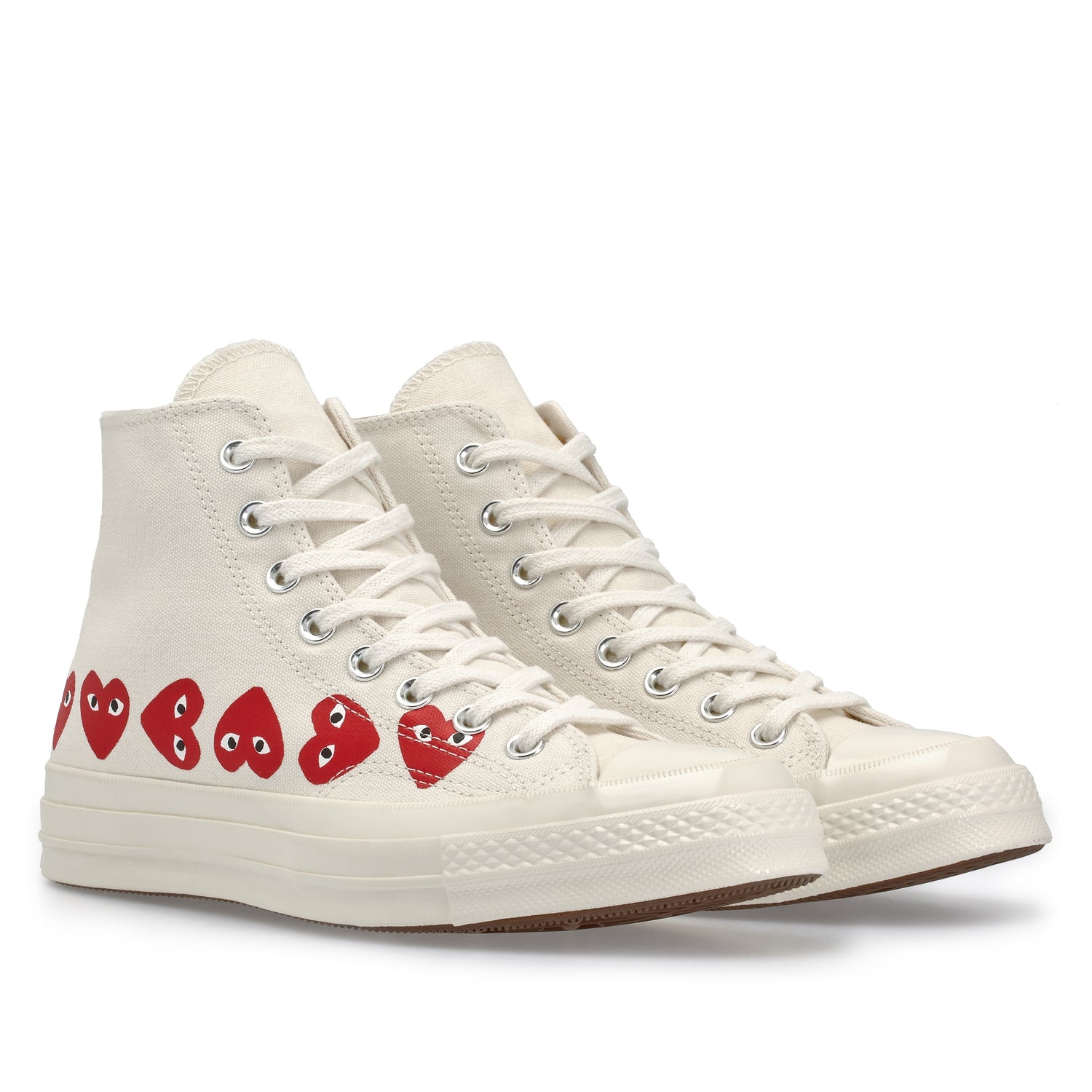 Play Converse: Multi Red Heart Chuck Taylor All Star ’70 High Sneakers ...