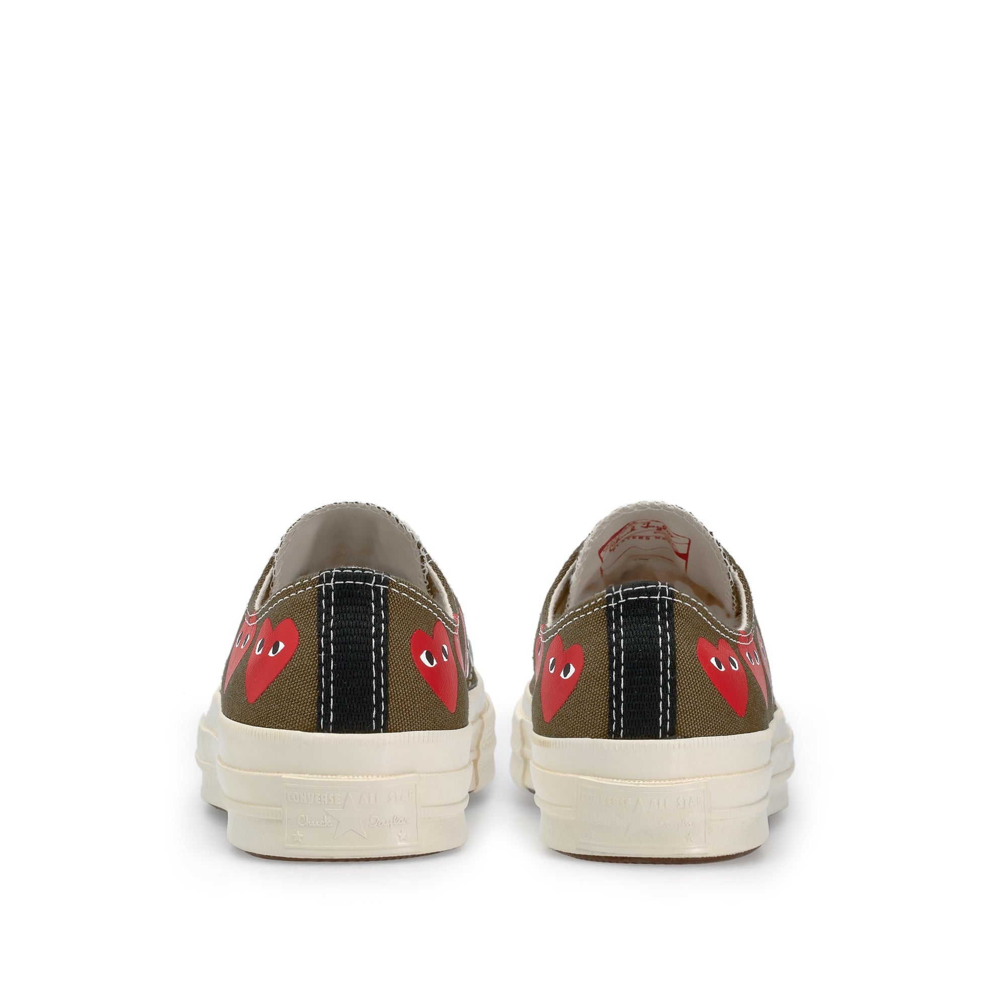 Play Converse - Multi Red Heart Chuck Taylor All Star ’70 Low Sneakers - (Khaki) view 5
