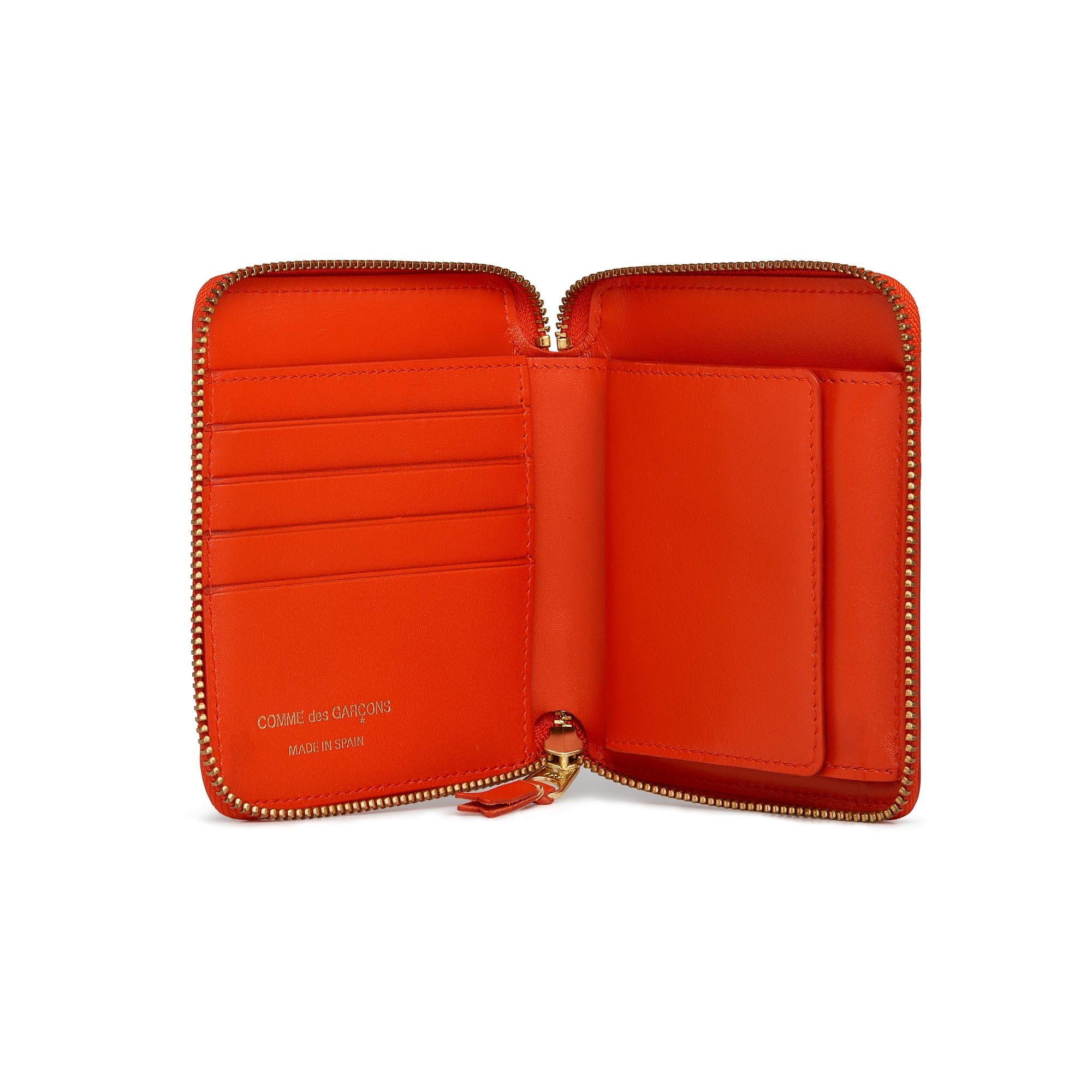 CDG Wallet - Classic Colour Full Zip Around Wallet - (Orange SA2100C) view 2, Click to Zoom in