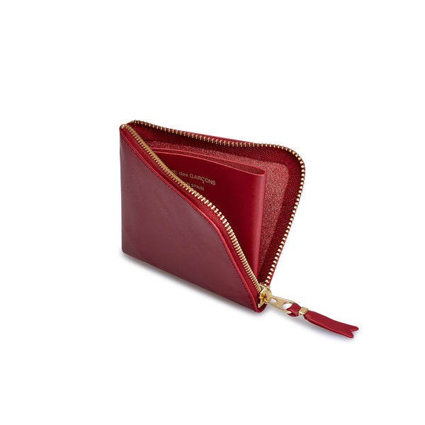 CDG Wallet - Classic Colour Zip Around Wallet - (Red SA3100C)