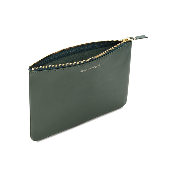 CDG Wallet - Classic Colour Wallet Zip Pouch - (Bottle Green SA5100)