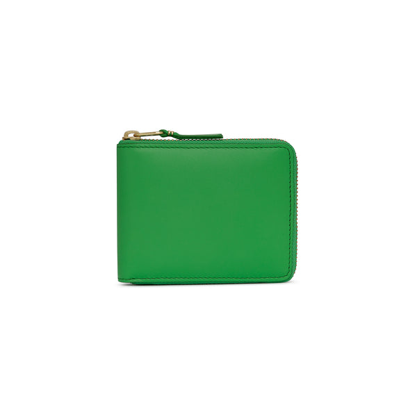 CDG Wallet - Colour Line Full Zip Around Wallet - (Green SA7100)