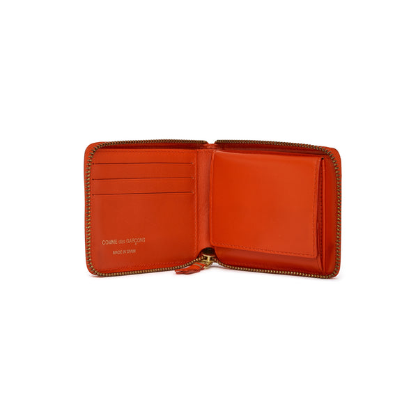 CDG Wallet - Classic Colour Full Zip Around Wallet - (Orange SA7100)