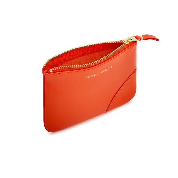 CDG Wallet - Classic Colour Zip Pouch - (Orange SA8100C)