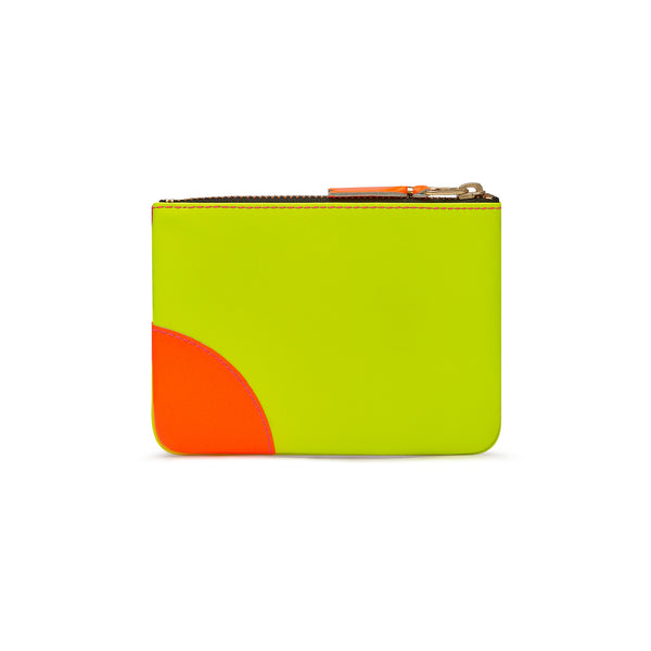 CDG Super Fluo Zip Pouch (Pink/Yellow SA8100SF)