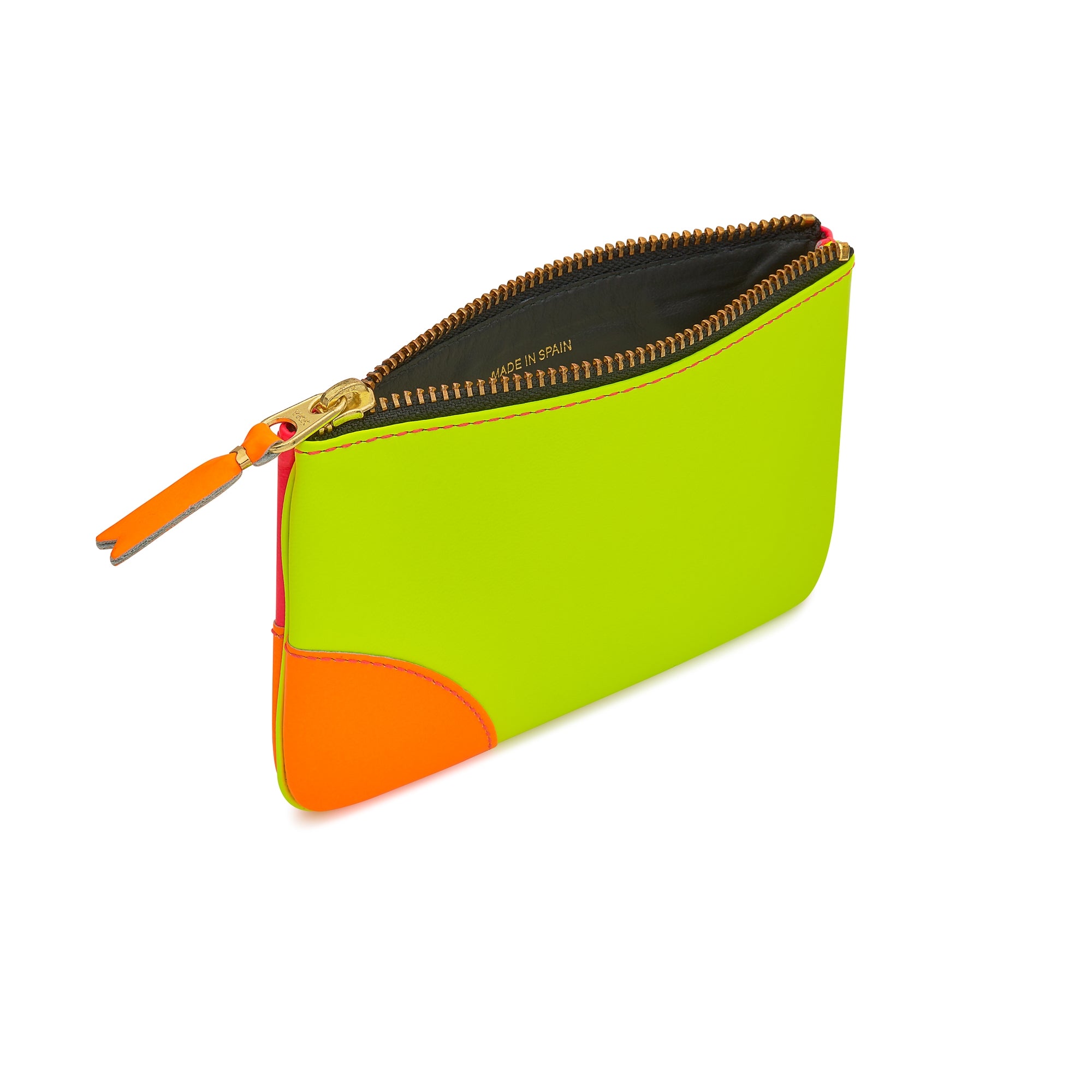 CDG Super Fluo Zip Pouch (Pink/Yellow SA8100SF) view 4, Click to Zoom in