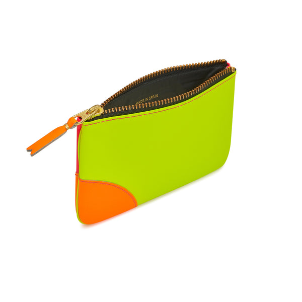CDG Super Fluo Zip Pouch (Pink/Yellow SA8100SF)