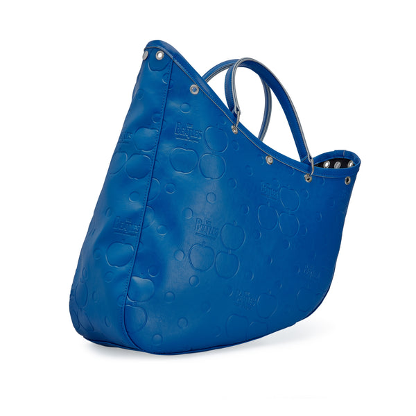 CDG Beatles - Large Embossed Boat Bag - (Blue)